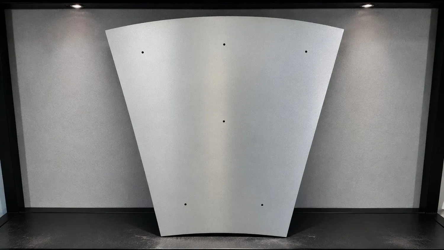 Finished reflector panel packed for dispatch